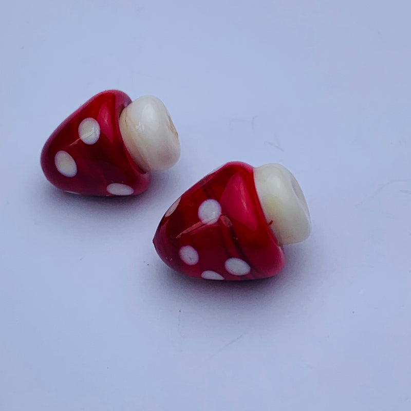 Red & White Mushroom Bead $4.50