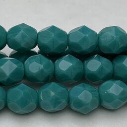 Matte Turquoise Fire Polish 6mm